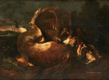 動物 Painting - 死んだウサギ
